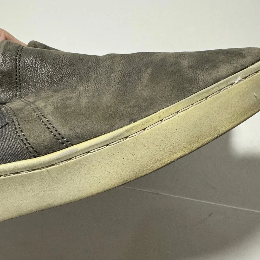 Vince Soren Nubuck Leather Slip-on Shoes